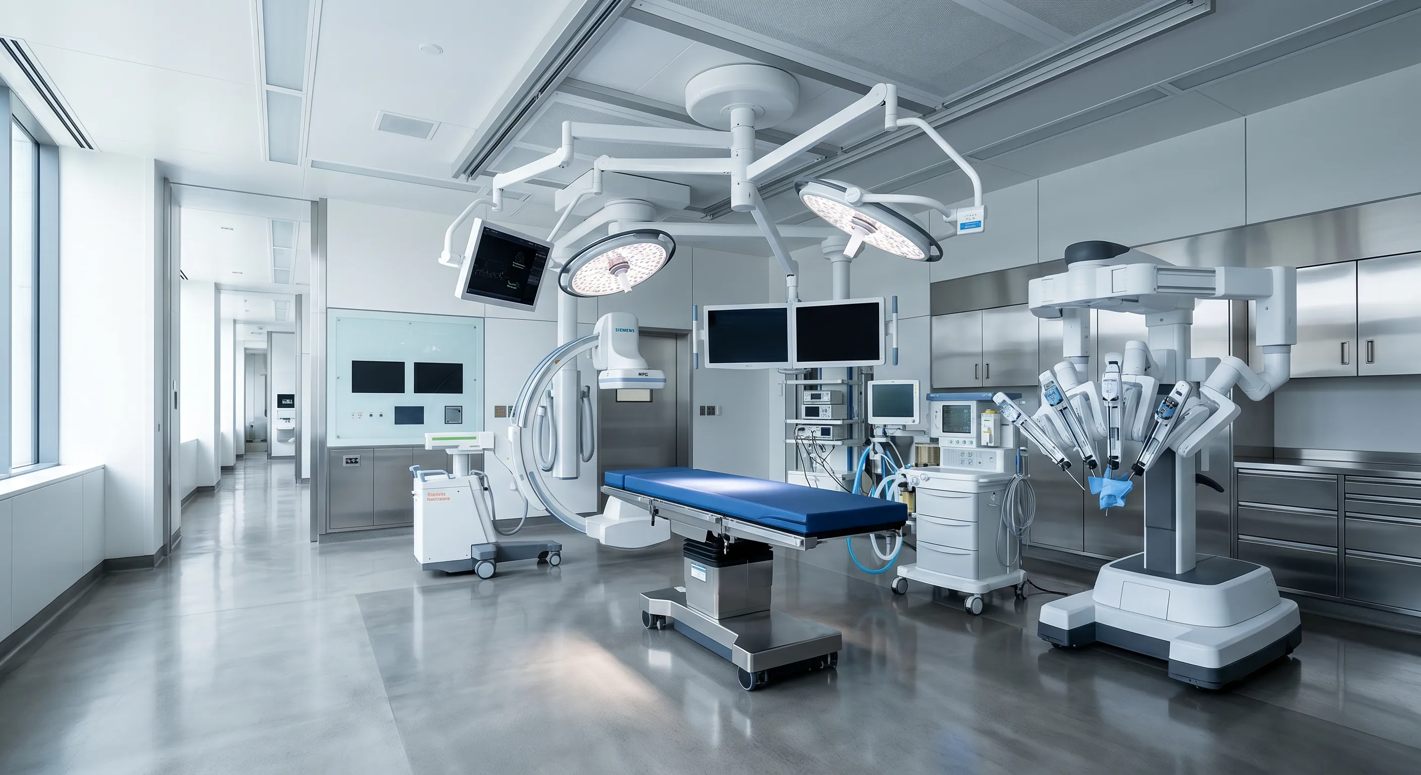 Clinical environment with specialized medical equipment