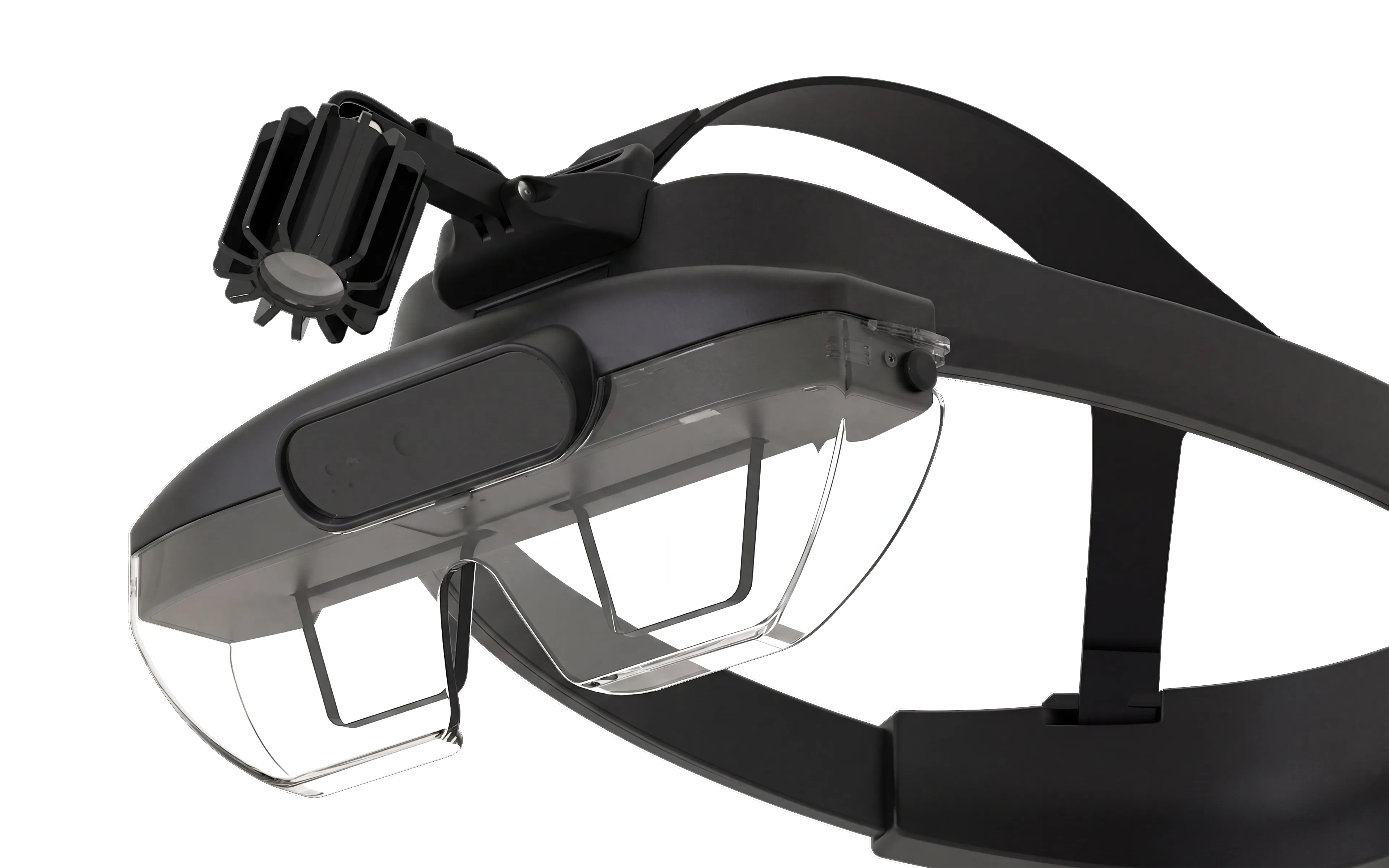 Arvicom OEM AR headset with transparent visor and adjustable head support